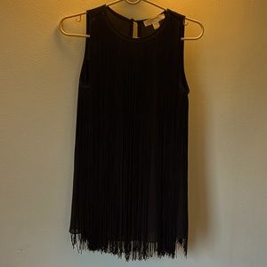 Michael Kors fringe sleeveless shirt